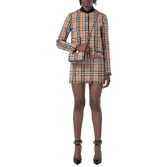 BURBERRY Mini Lola Woven Check Bag - Picture 3 of 16